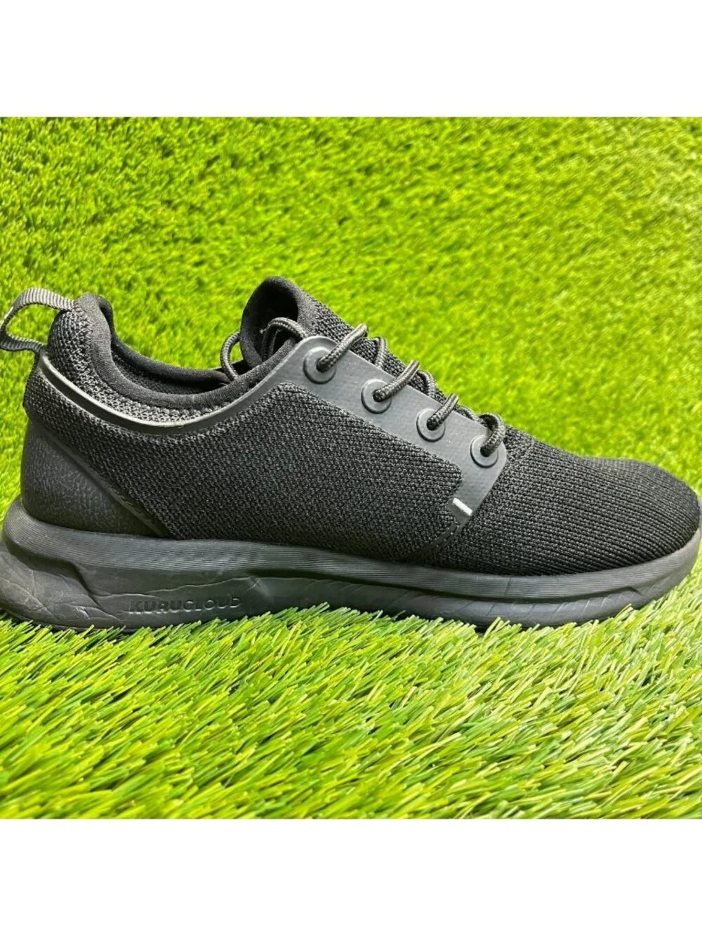 Kuru Atom Womens Size 10 Triple Black Athletic Running Waterproof Shoes Sneakers